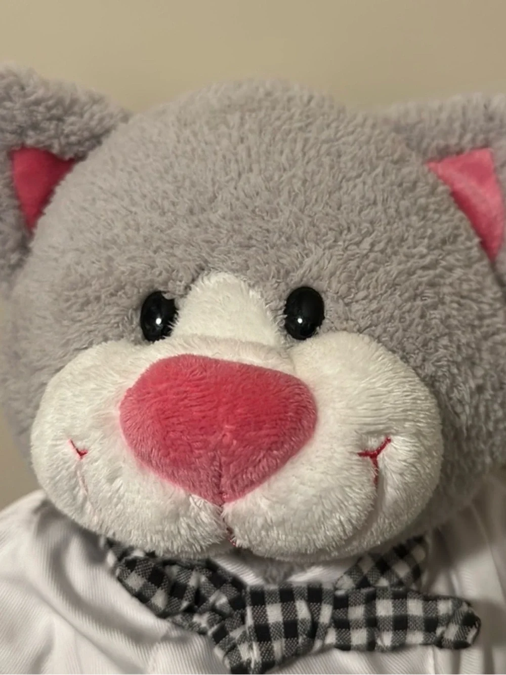 Build-A-Bear Workshop Gray Cat Chef Plushie